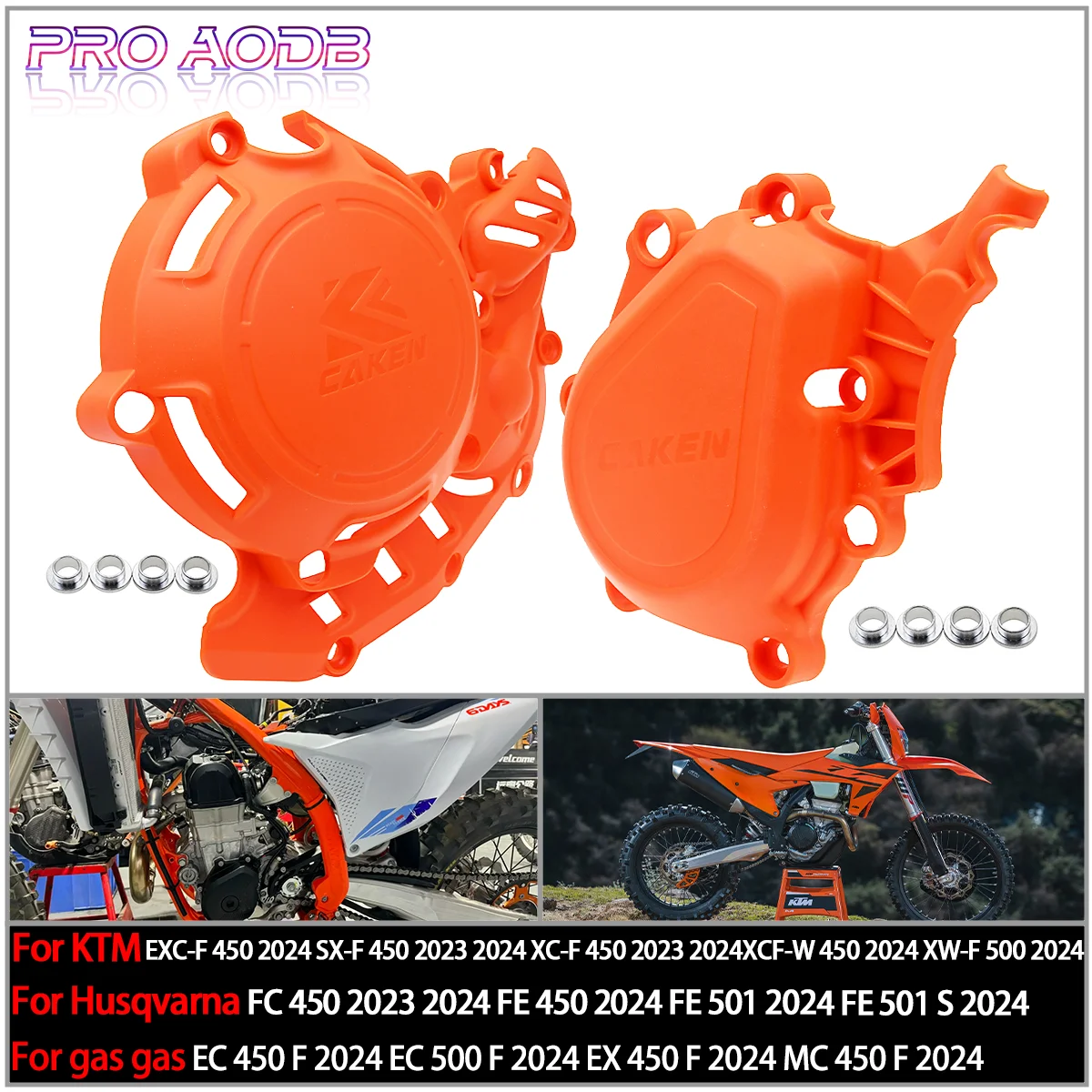 

Motorcycle Engine Ignition Clutch Cover Protector Guard For Husqvarna FC450 FE450 FE501 For GAS GAS EX450F EC450F EC500F MC450F