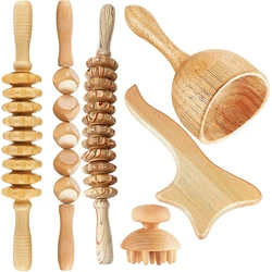 maderoterapia kit para masaje reductivo Kit de maderoterapia para masaje reductor rodillo masajeador corporal herramientas de terapia de madera para contorno corporal terapia de madera corporal Kit completo