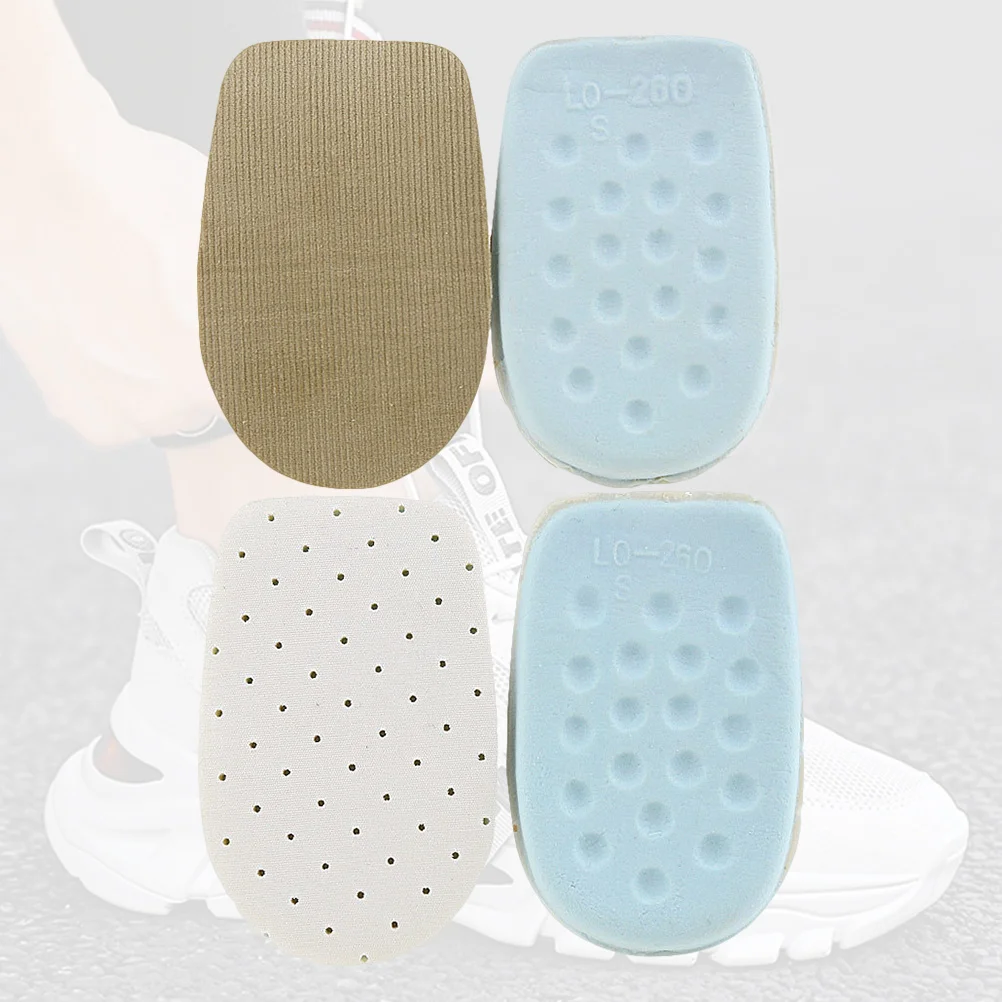 

2Pairs Durable Latex Increase Insole Comfortable Non Slip Breathable Suitable for Sneakers Boots Khaki White L