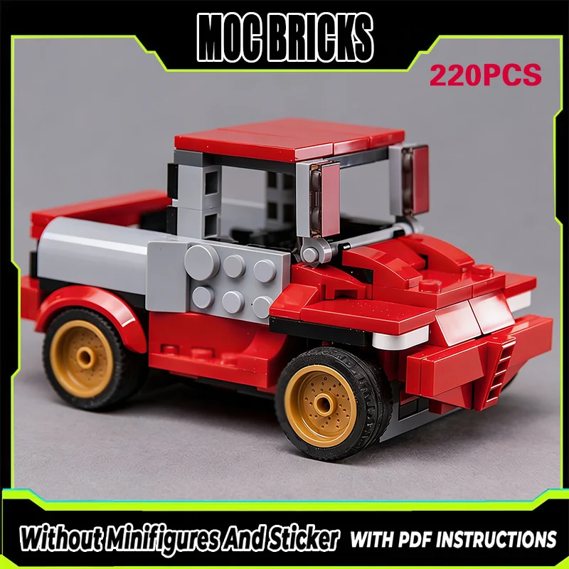 

City Car Model MOC Building Bricks Light Freight Pickup Truck Modular Technology Gifts Holiday Assemble Children Toys Suit