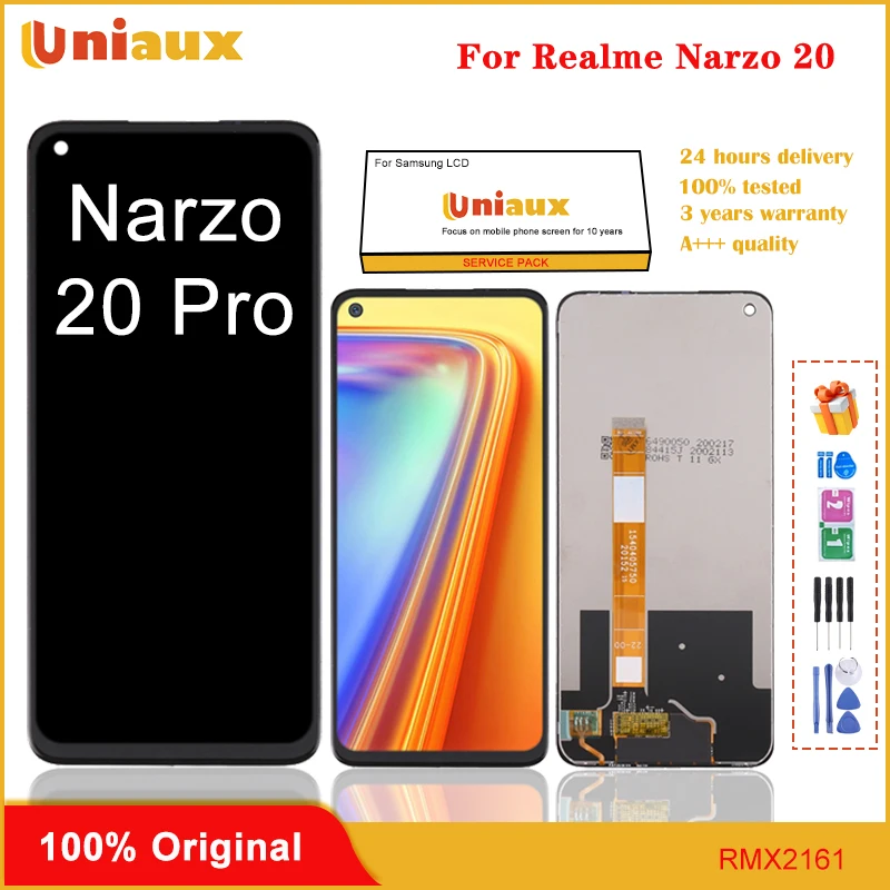 

6.5" Original Display Replace For Realme Narzo 20 Pro RMX2161 LCD Touch Screen Digitizer Assembly