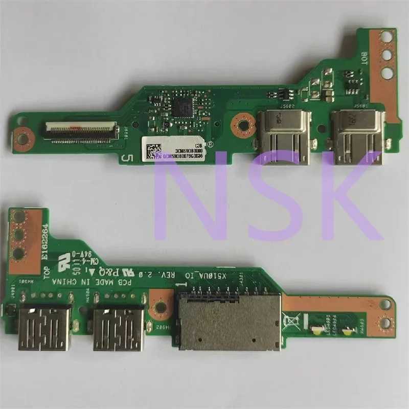 Original FOR Asus x510Q  x510ua s510 s510uq USB board  SD Io  board 100% Test OK