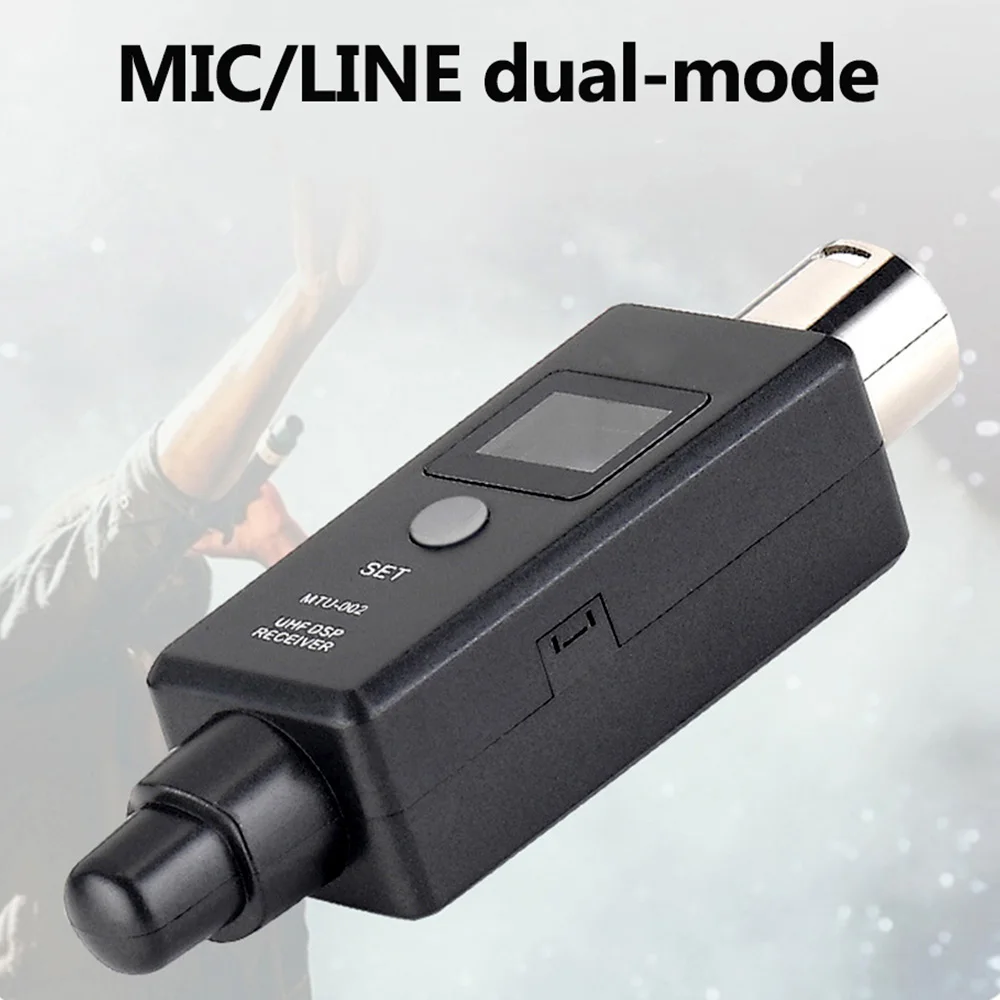 1 Pair Microphone Wireless System Wireless Transmitter System Transmitter & Receiver for Dynamic/Condenser Microphone