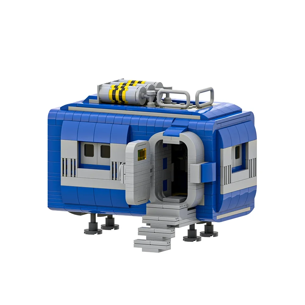 

MOC-200425 Classic Space Battle Modular Building Blocks Model Space Modular Base v2 Architecture Bricks Assembly Toys Kid Gift