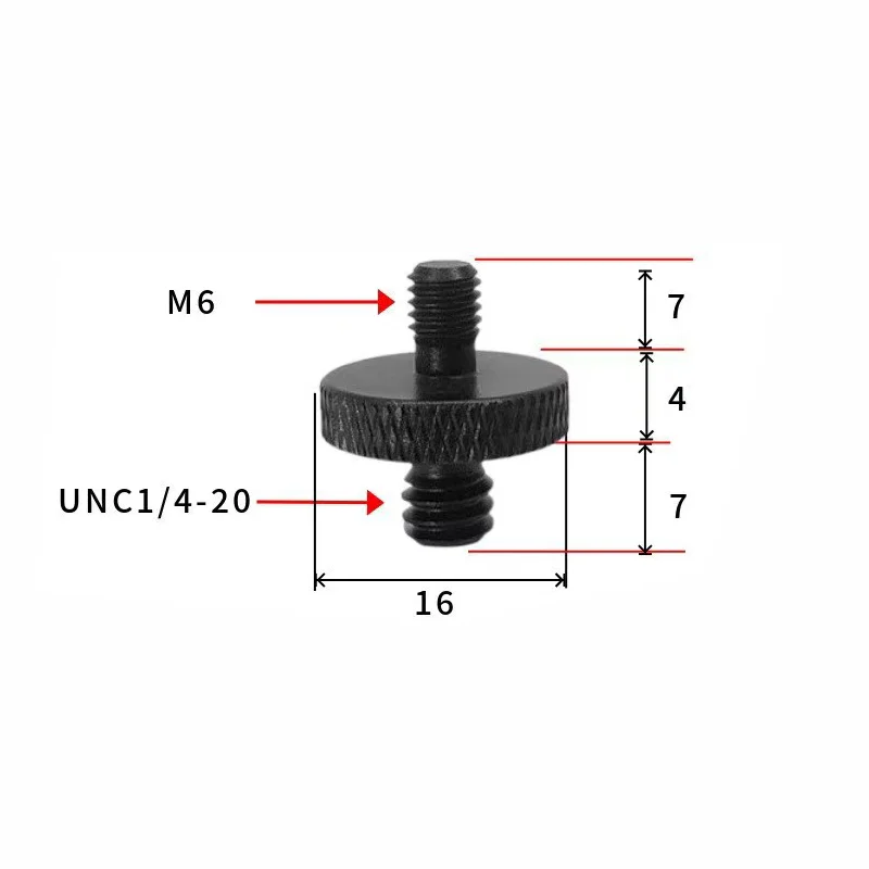 2/4 قطعة العالمي كاميرا تحويل المسمار 1/4 ذكر إلى 3/8 M4 M5 M6 M8 M10 ذكر المسمار ترايبود Monopod محول تركيب التصوير #4