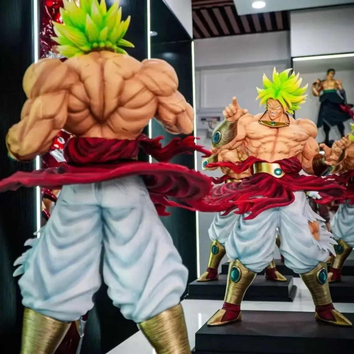 Estátua Jt Dragon Ball Z Broly em Estoque, Figura Ssj3 Broly Super Saiyan, Figuras de Ação em PVC, 50cm/19.69 polegadas, Brinquedos de Coleção