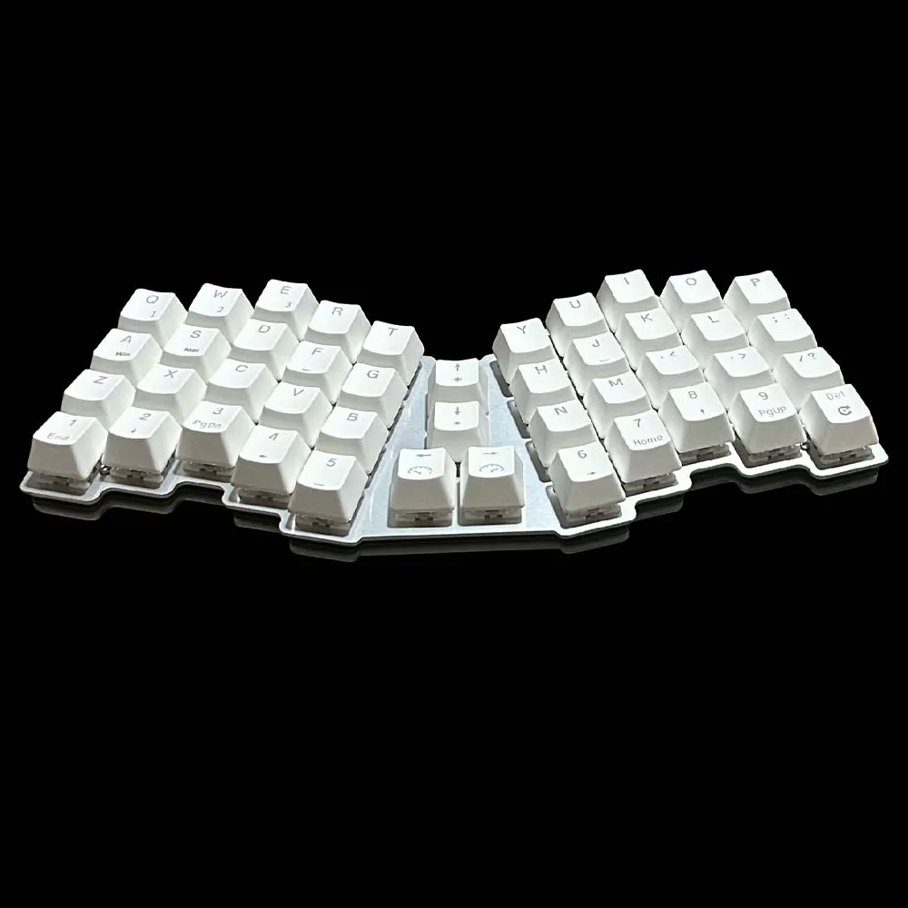 Hotswap Ergonomics 4*5 Alice Style Layout 44kes Min Gaming Mechanical Gaming Keyboard Wired VIA programmable