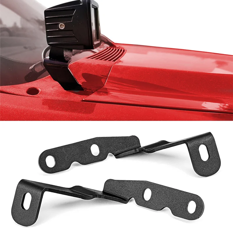 

Upper Hood LED Pod Light Mounting Brackets car Ditch Work Lights Foglight Holder For Chevy Suburban Tahoe Silverado 2007-2013