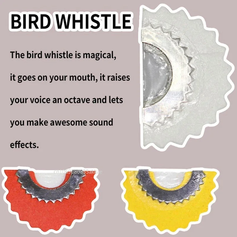 Bird Whistle Magic Fun Bird Caller Tongue Whistle Warbler Original Magic Tweeting Noisemaker Toys Tricks Gag Bird Whistle 1pc