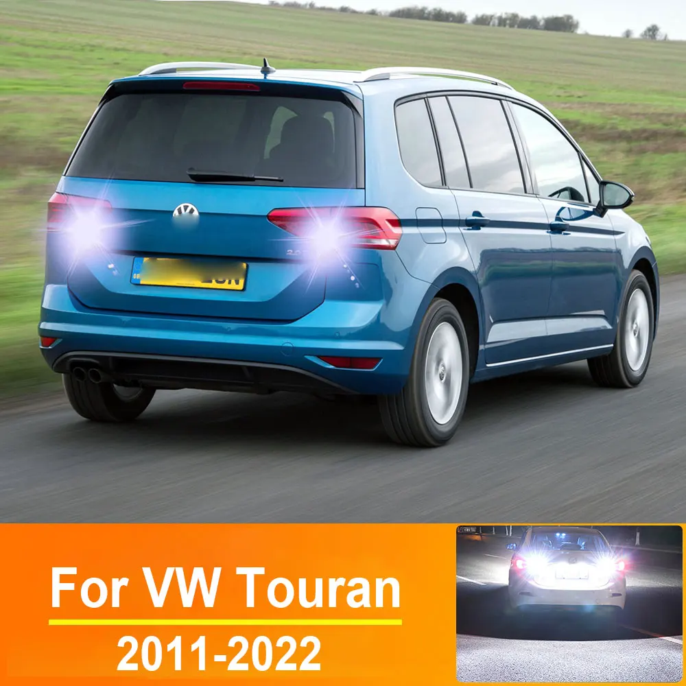 2szt Do VW Touran 1T3 5T1 2011 2012 2014 2015 2016 2017 2018 2019 2020 2021 2022 T15 W16W Żarówki LED światła cofania Canbus