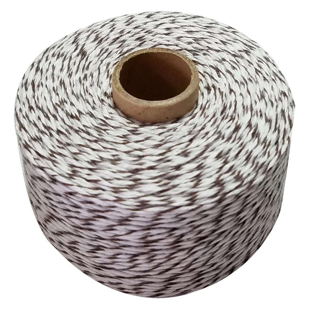 

Wholesale 10pcs/lot Coffee with white 300m/roll 100% Cotton yarn threads twine thin cords string threads DIY