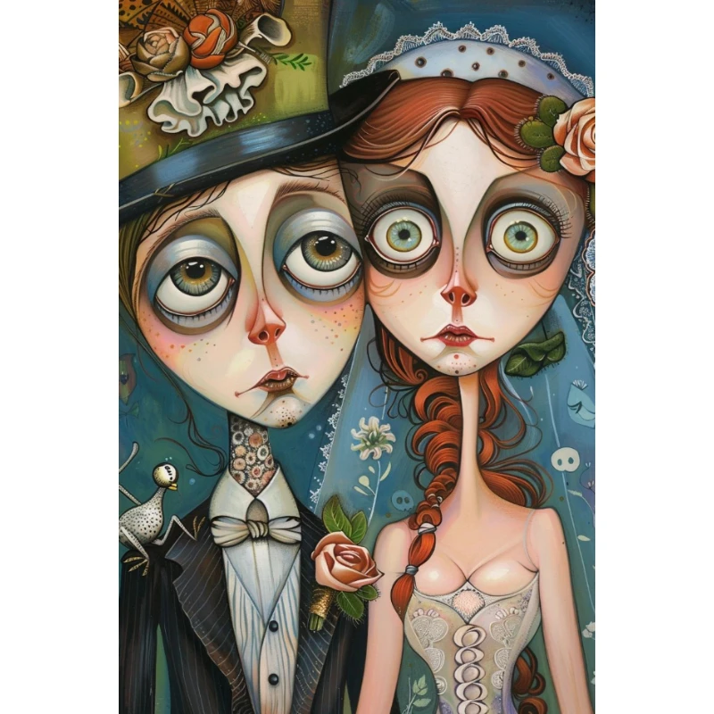 

500/1000/1200/2000 PCS Jigsaw Puzzles Couple Photos Figure Family Activity Games for Gameroom Bedroom Home Decor Gift