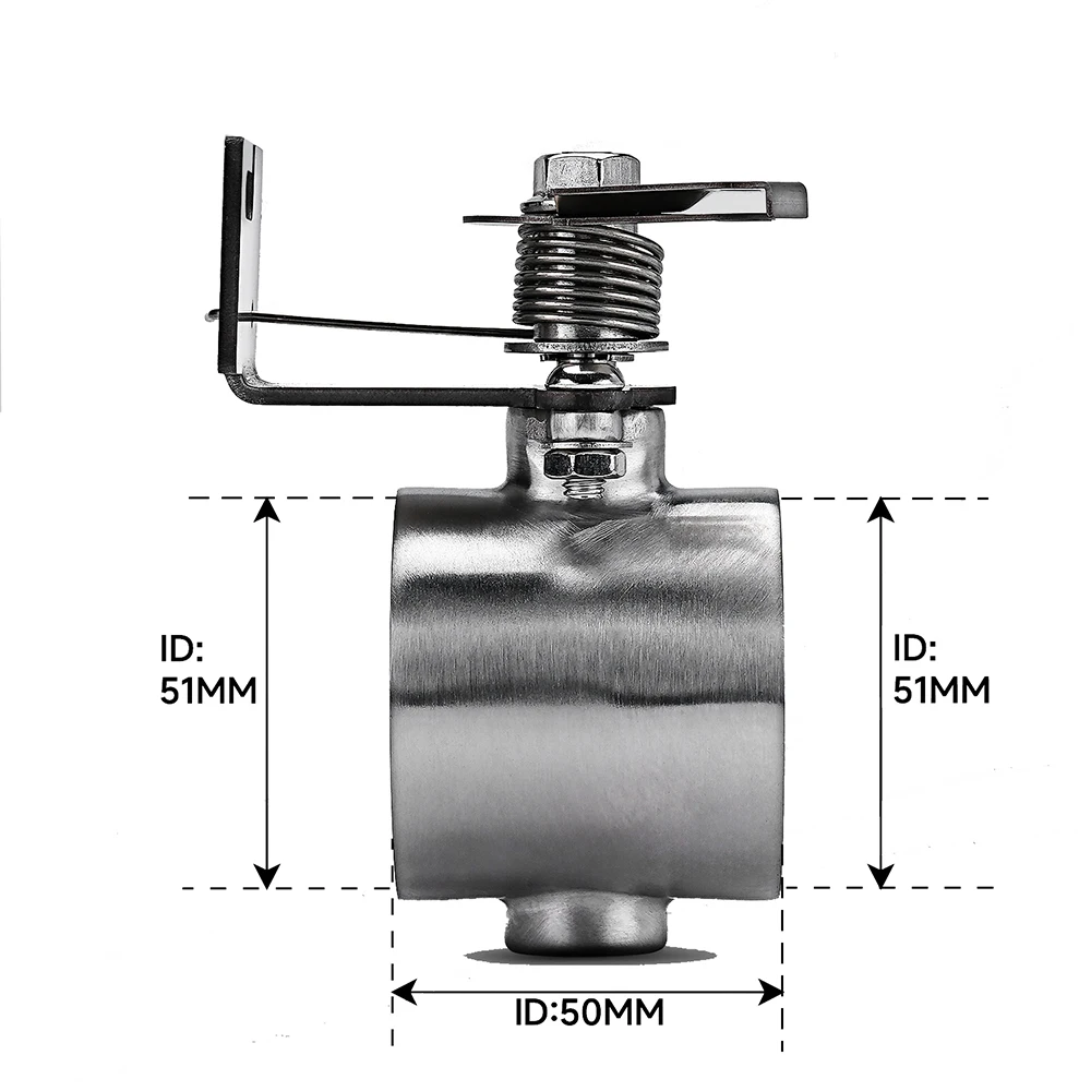 Hot Sale Motorcycle Exhaust Pipe System slip on Locomotive Sound with Gear adjustment switch  51mm the second generation