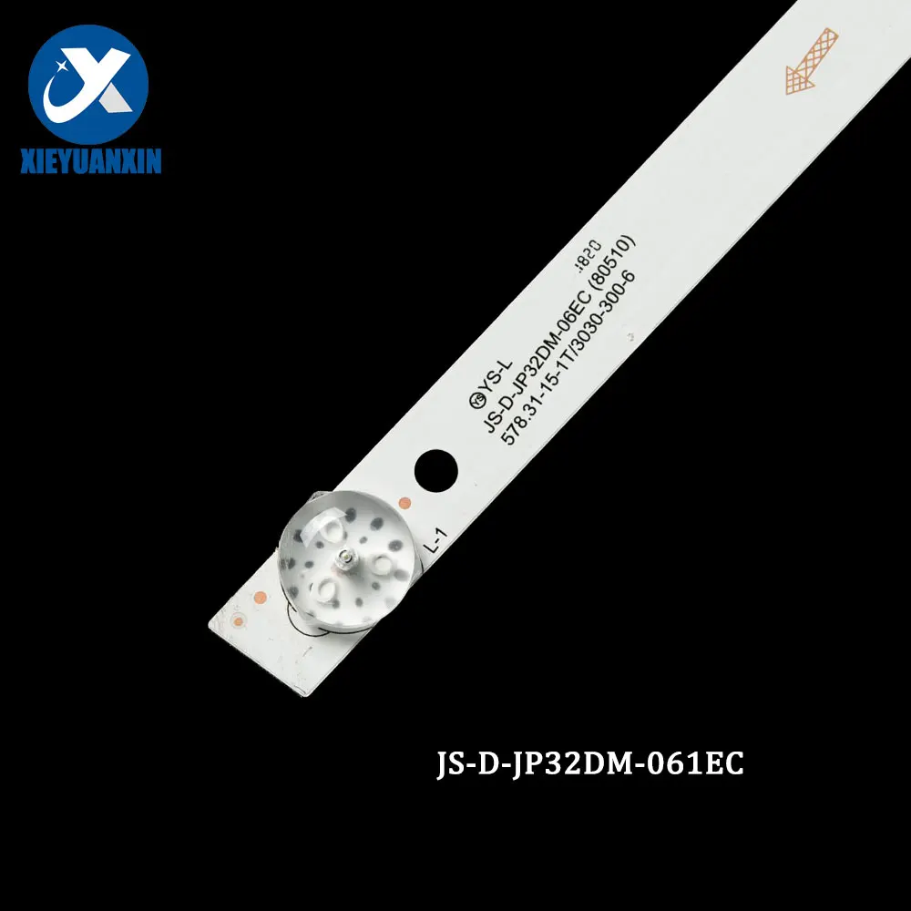 580mm 2 Pçs/set 6V 1.5W TV LED Backlight Strip Para ATA 32 polegadas JS-D-JP32DM-061EC 32L1 MS-L2082 32L3 32S1A LED-32B180 32L56 ND32N2