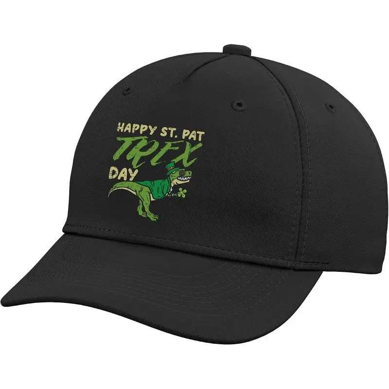 Happy St Pat Trex Day Dinosaur St Patricks Day Dino Gift Adjustable Baseball Hat