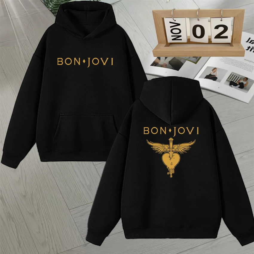 

Bon Jovi Tour 2026 Forever Poster Print Hoodie Men Women Oversize Sweatshirt New Long sleeve Men Women Harajuku Fashion Pullover