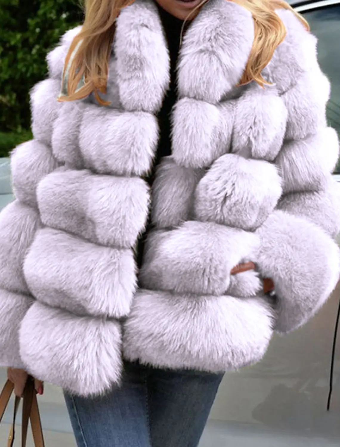 Hot Sell Faux Fur Coat Multi-Color Optional Thick Warm And Comfortable Autumn And Winter Coat Faux Fox Fur Coat Women