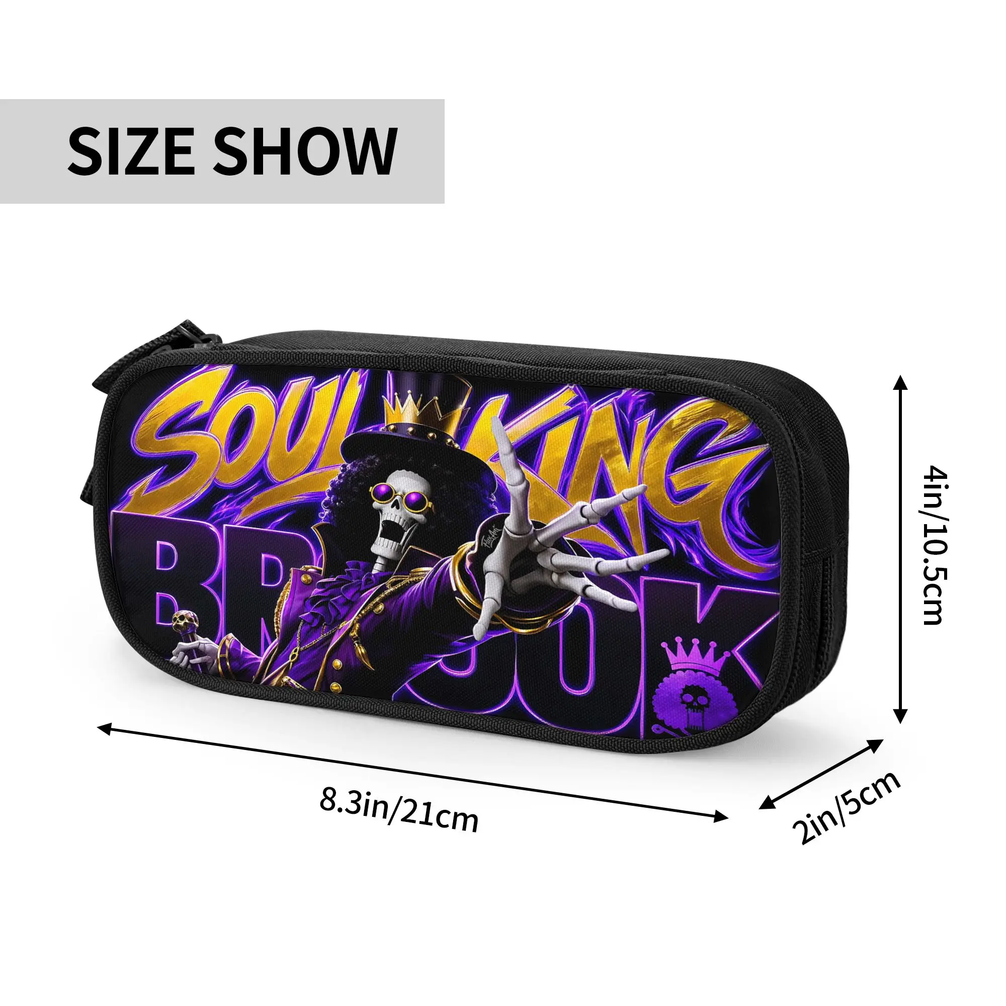 Custom Anime One piece Theme Large Capacity Bags for Child  School Pencil Bag for Boys Gilrs Kids