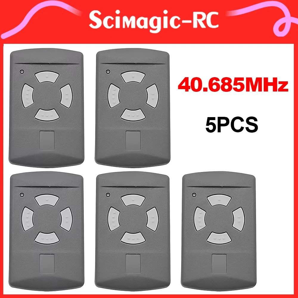5 Pieces.For 40.685MHz HSM4 HS4 HSE2 HS2 HSM2 Garage Remote Control HSM4 40 MHz Gray Button Gate Door Transmitter
