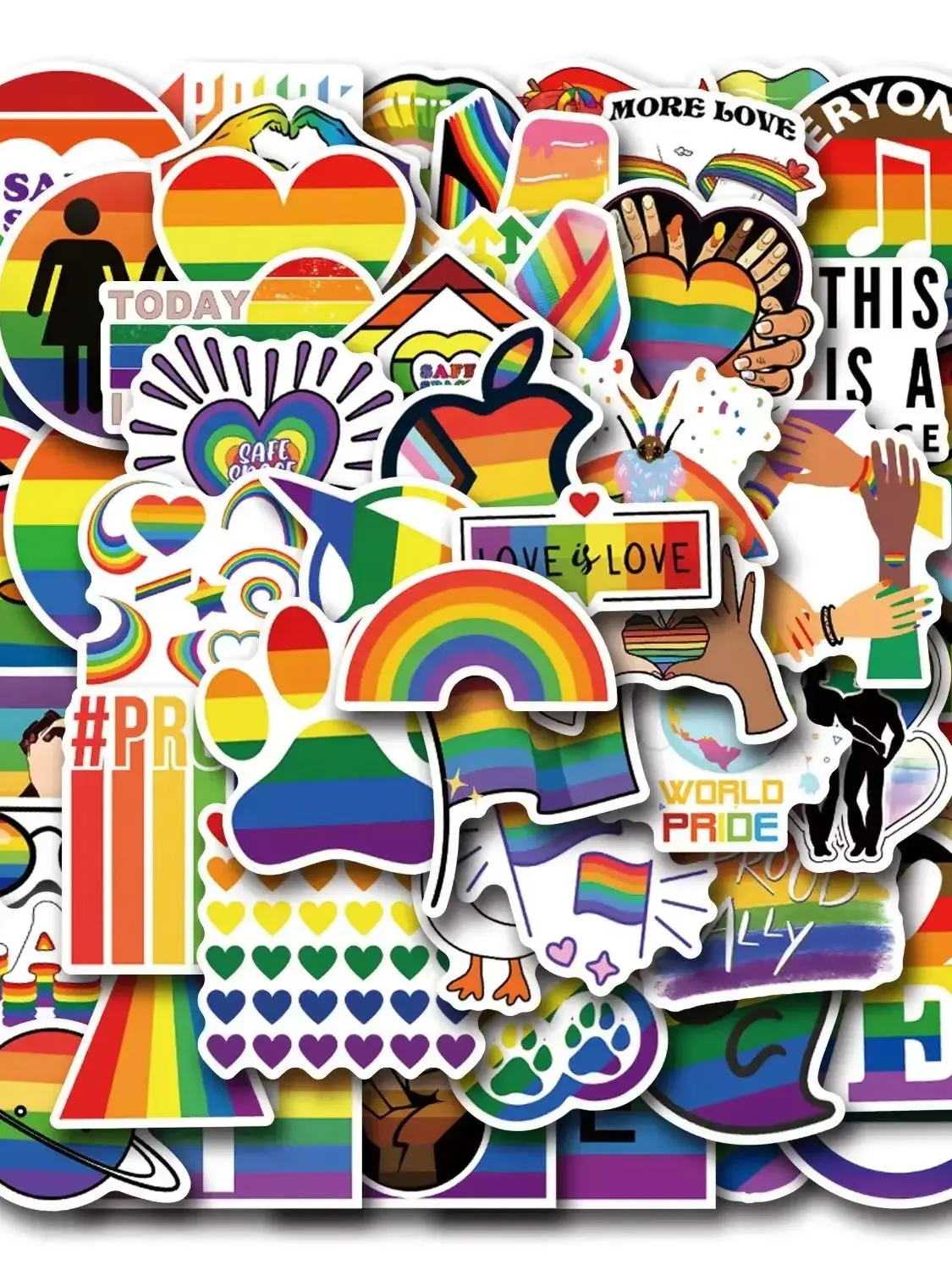 AliExpress GOGOTU 110PCS Pride Parade Stickers Funny Graffiti Waterproof Decoration Laptop Phone Guitar Bike Skateboard Cartoon Decal Kid Toys