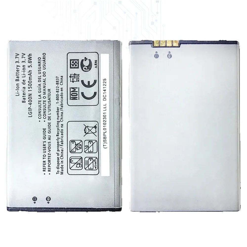 1500Mah LGIP-400N Battery For LG OPTIMUS M/C/U/V/T/S/1 VM670 LS670 MS690 P500 P509 P503 P520 GX200 GX300 GW620 GM750 GT540