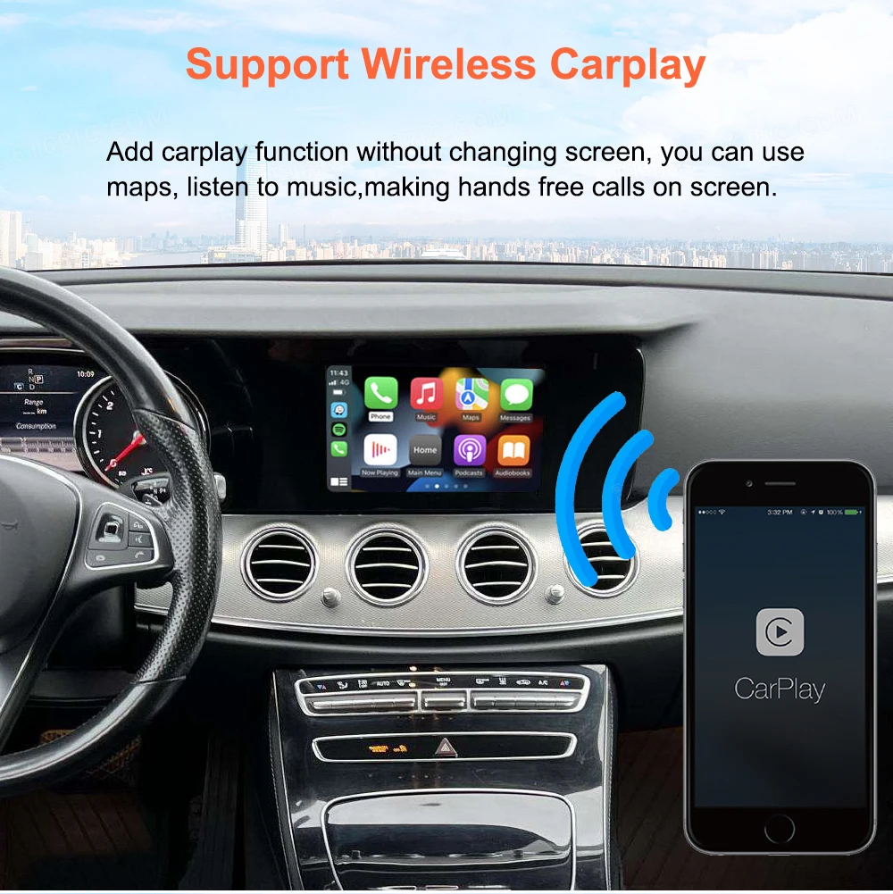 Bonroad Wireless Carplay Android Auto Interface For Mercedes Benz E Class W213 2016-2020 NTG 5.5 System Airplay Mirror Link – Detail 5