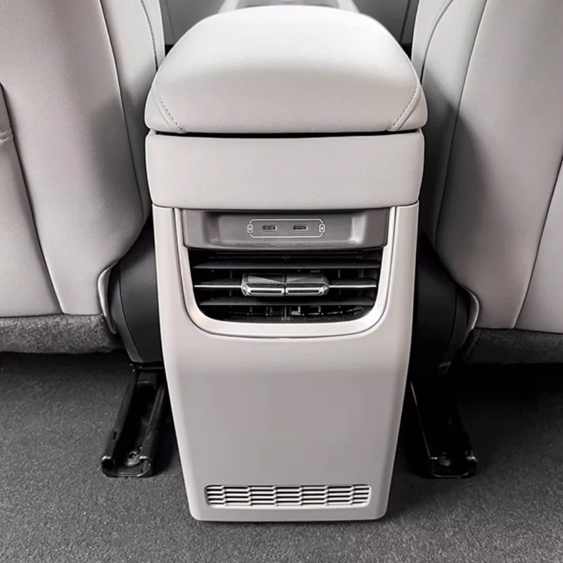 

For XPeng MONA M03 2025 2026 Car Accessories Rear Armrest Box ABS Material Anti Kick Pad Air Outlet Protective Case