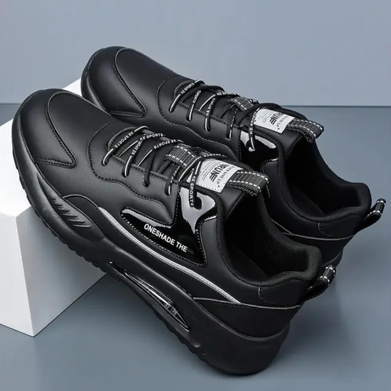 Men Running Shoes Spring Autumn Casual Sneakers TPU Detail Thick Shock-Absorbing Sole Smooth Finish Comfortable Walk