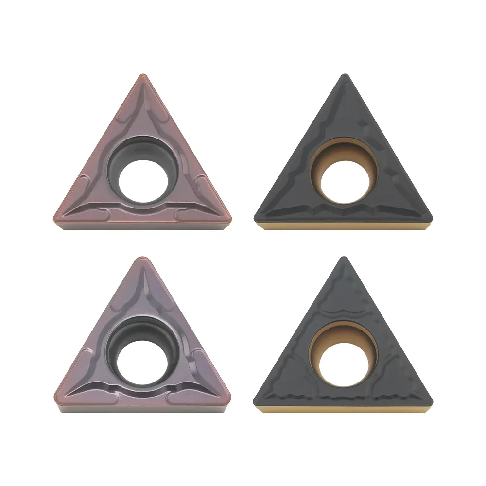 10PCS TCMT16T304 TCMT16T308 คาร์ไบด์แทรกสําหรับ STUCR/L เครื่องมือหมุนภายนอก TCMT เครื่องตัดเครื่องกลึง CNC ใบมีดสแตนเลส