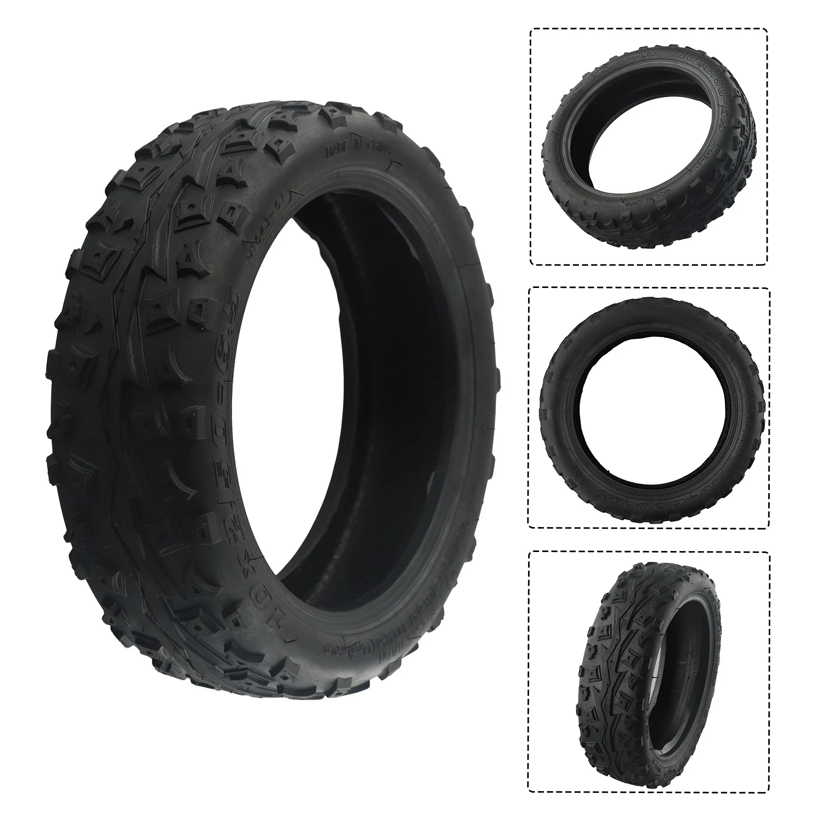 

Tubeless Tyre Tire Tire 10 Inch 10x2.50-6.5 60/70-6.5 625g Black Electric Scooter Useful For Ninebot Professional