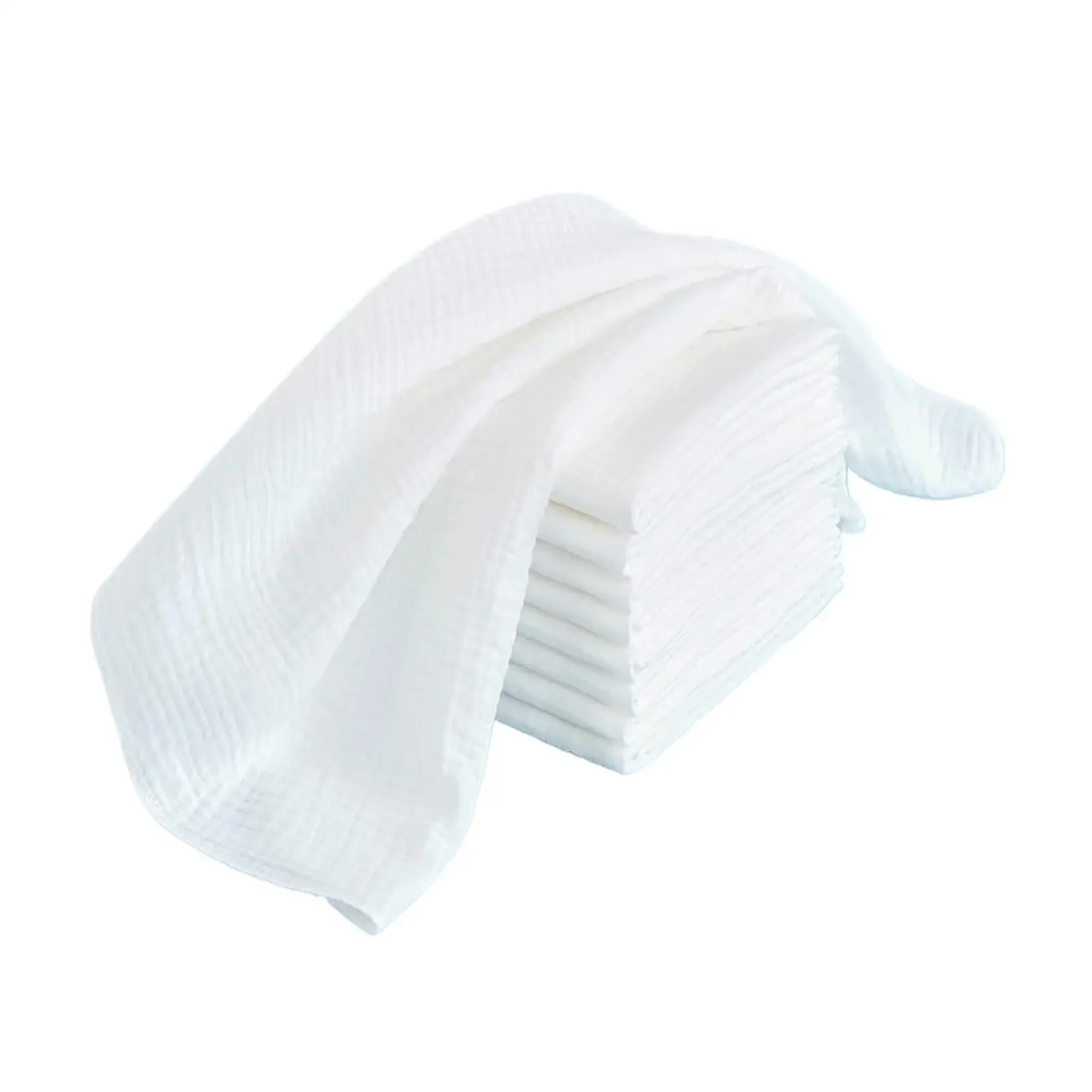 Babywindel aus 100 % Baumwolle zum Wechseln von Neugeborenen, 5–10 Stück, Baby-Mullwindeln, 43 x 45 cm, waschbar, wiederverwendbar, doppellagig, weiche Babyhandtücher – Detail 12