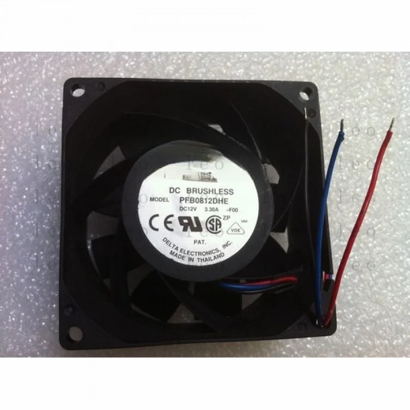 

FF 8CM 8038 12V 3.30A PFB0812DHE -F00 3-wire dual cooling fan #F18