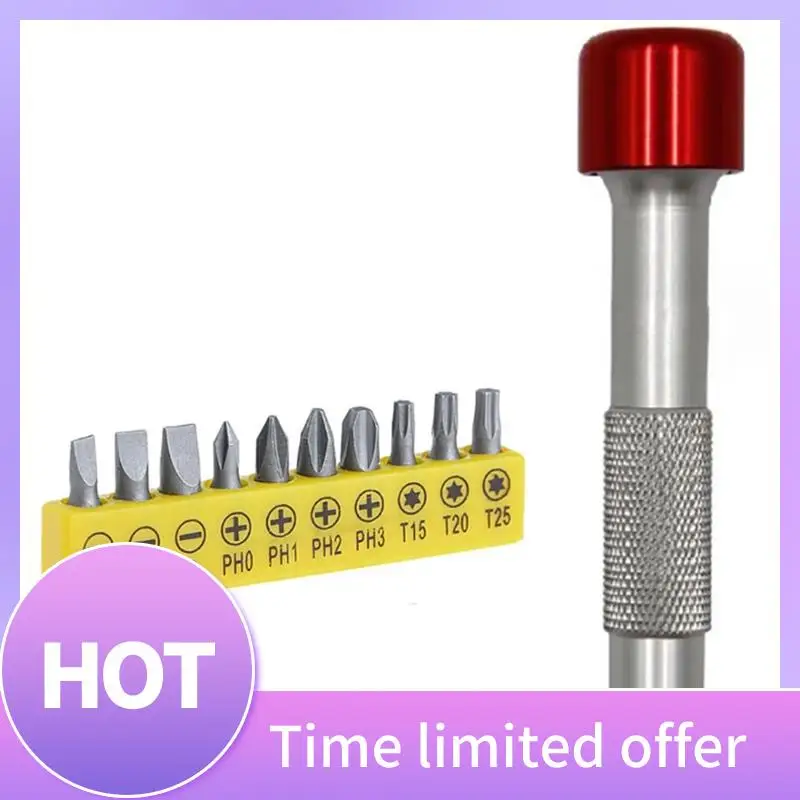 

B69C Screwdriver Handle 180° Screwdriver Keychain Shape Screwdrivers Bike Repair Tools