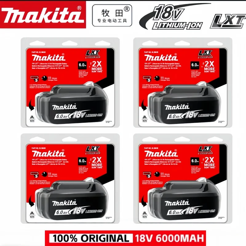 

Genuine Makita NEW rechargeable lithium battery, BL1840 BL1840B BL1830B BL1830 BL1850B Makita 6000mAh, 18V power tool battery
