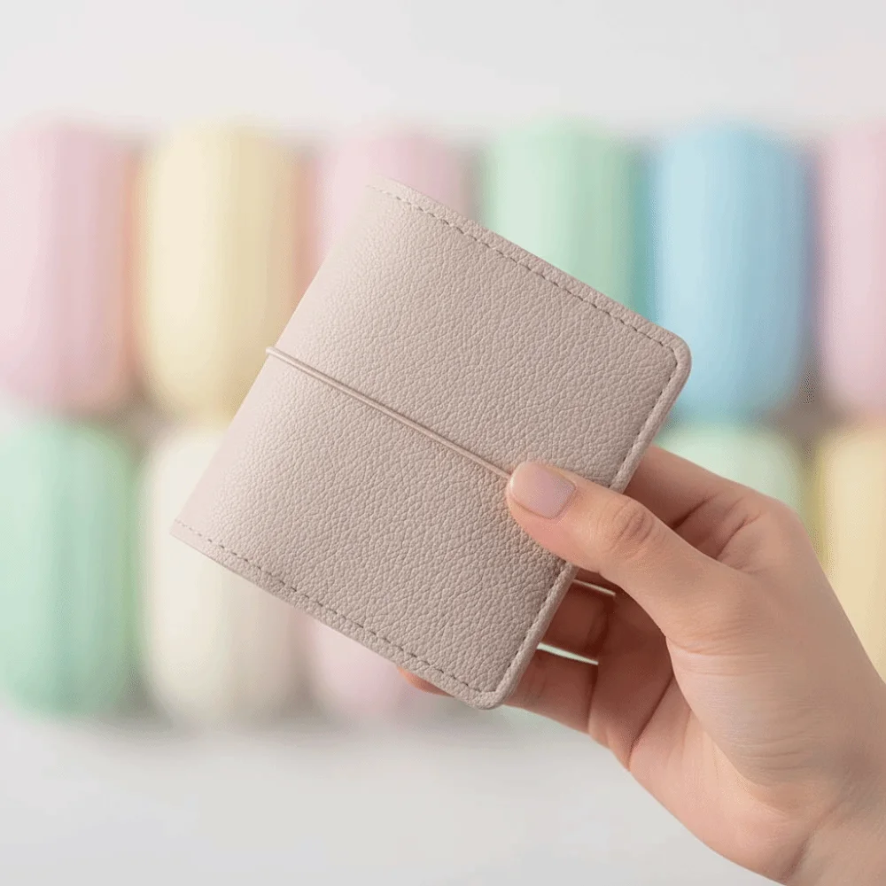 3-Inch Photocard Binder PU Leather 3-Hole Ring Mini Photo Album 25 Inner Sheets Acid-free Pages Card Collect Book