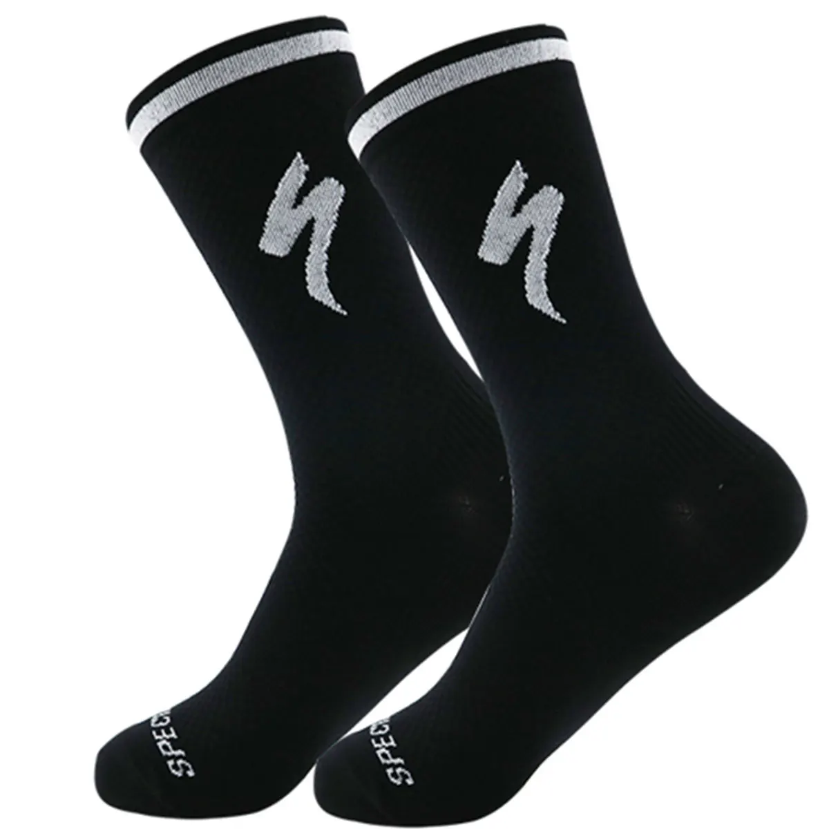 1 pair of mid-tube non-slip breathable fitness running training socks Basketball football sports socks