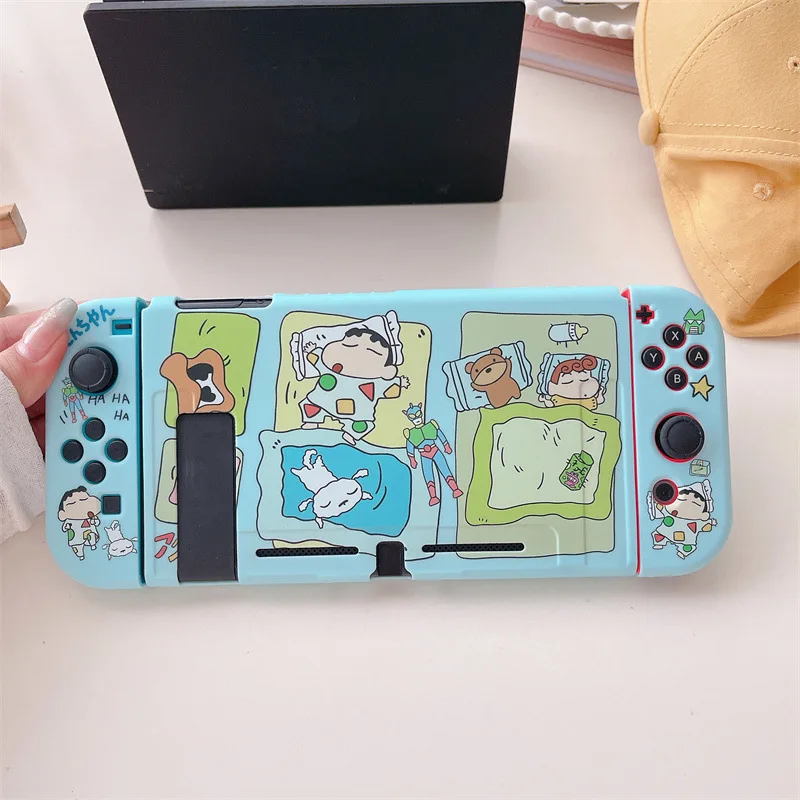 Crayon Shin Chan Anime TPU Protective Case for Nintendo Switch NS OLED Joy-Con Controller Protection Housing Shell Cover Gift
