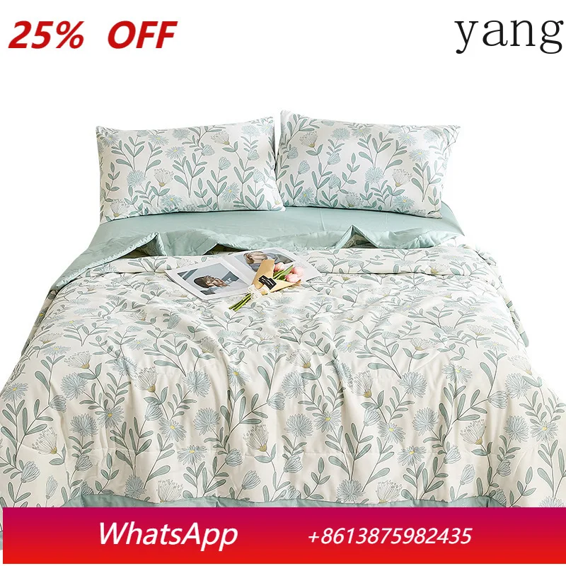

Yjq cotton summer cool quilt pure cotton air conditioner quilt spring and autumn cotton summer quilt washable machine washable