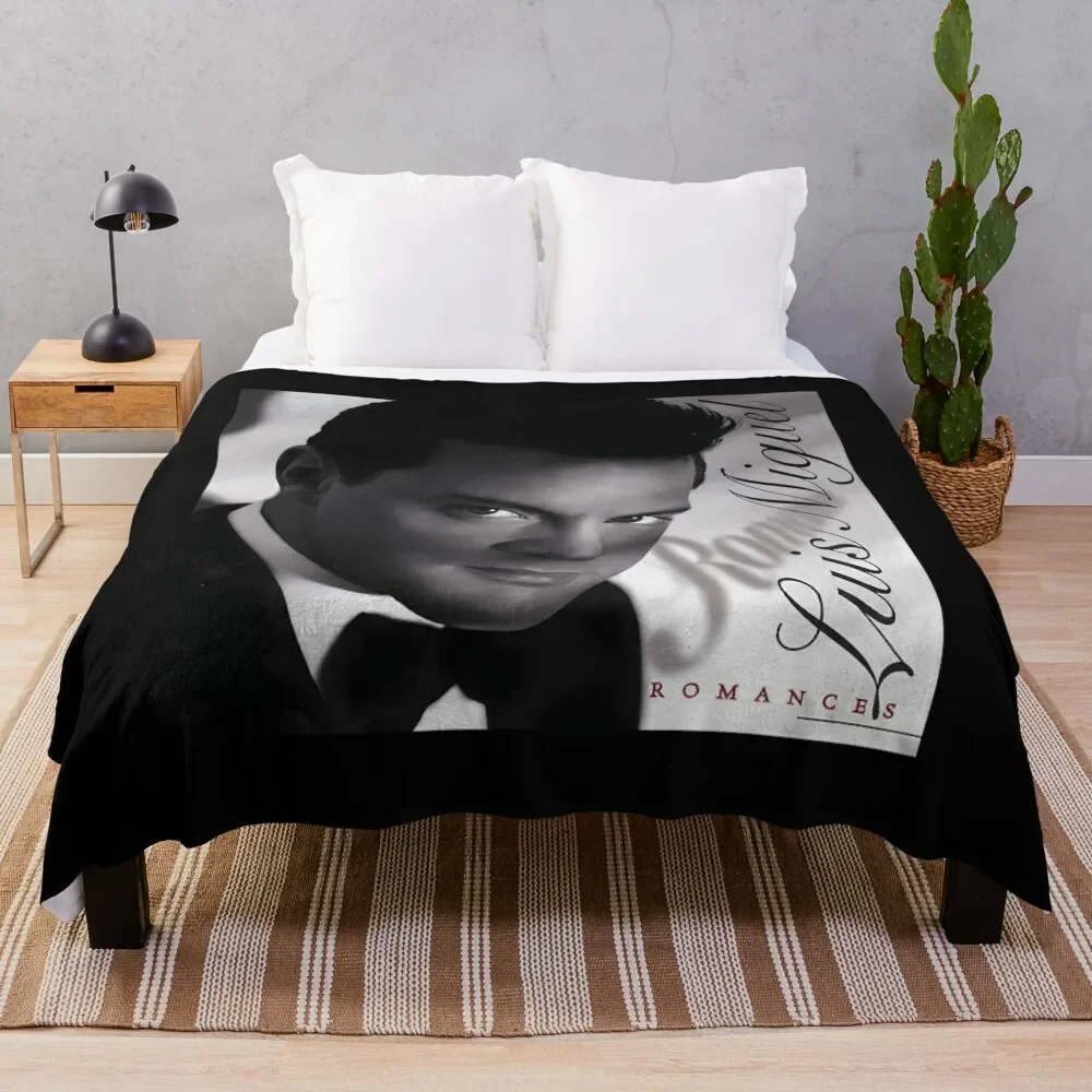 

Luis Miguel Album Romance Throw Blanket Soft Big Stuffeds Flannel Fabric Multi-Purpose Blankets