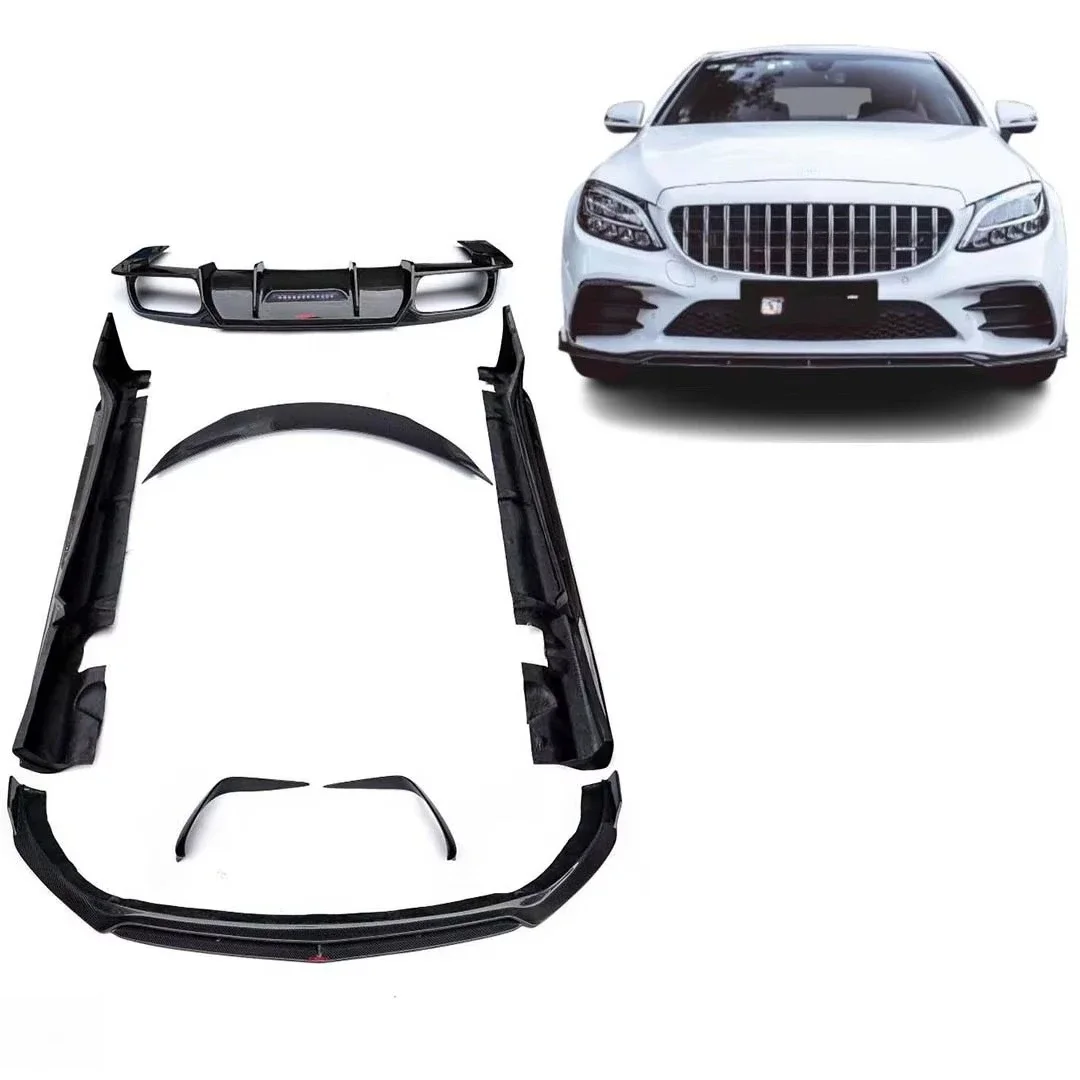 Runde New for MercedesBenz C COUPE Upgraded and Modified CMST Style High-quality Carbon Fiber Body Kit Factory Direct Sales