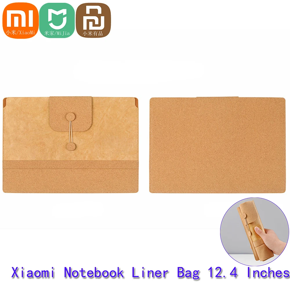 

Корковый чехол для ноутбука Xiaomi Mijia, 12,4-дюймовая сумка для переноски ноутбука Redmi Book, 12,4-дюймовый чехол для ноутбука для мужчин и женщин