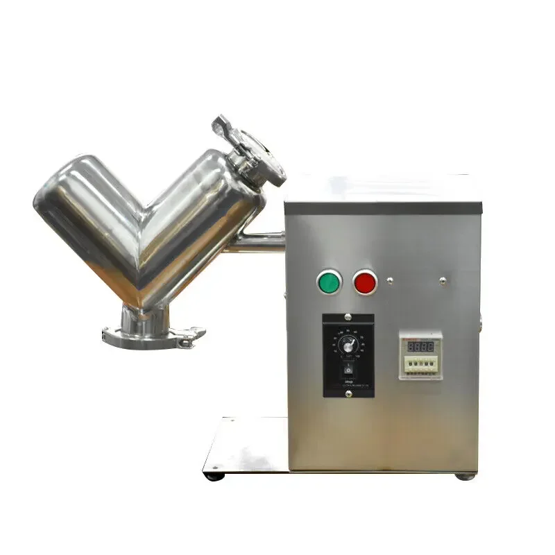 VH-2 Small Laboratory Home Use Automatic Pharmaceutic Powder Mixer Blender V Shape Mixer Protein Powder Mixing Machine 220V