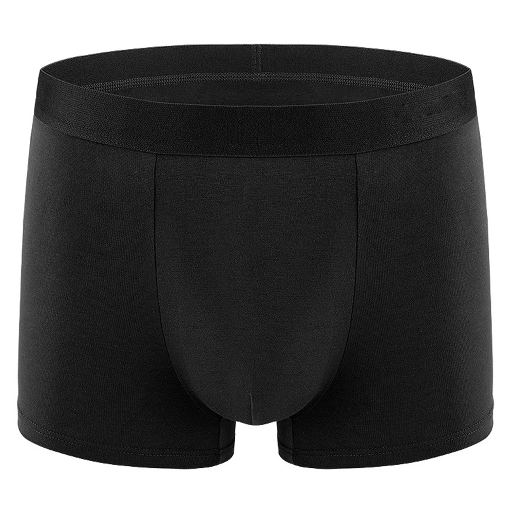 Sexy Lingerie Mens Underwear Solid Color Cotton Boxer Shorts Briefs Simple Basic Comfortable Panties Stretch Trunks Underpants