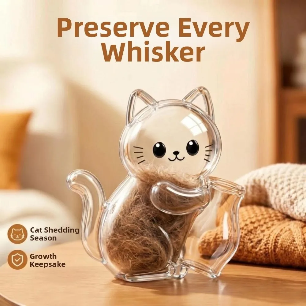 Creative Pet Memorial Fridge Magnet DIY Cat Dog Shape Pet Hair Keepsake Box Dustproof Cute Pet Memorial Container Pet Lovers