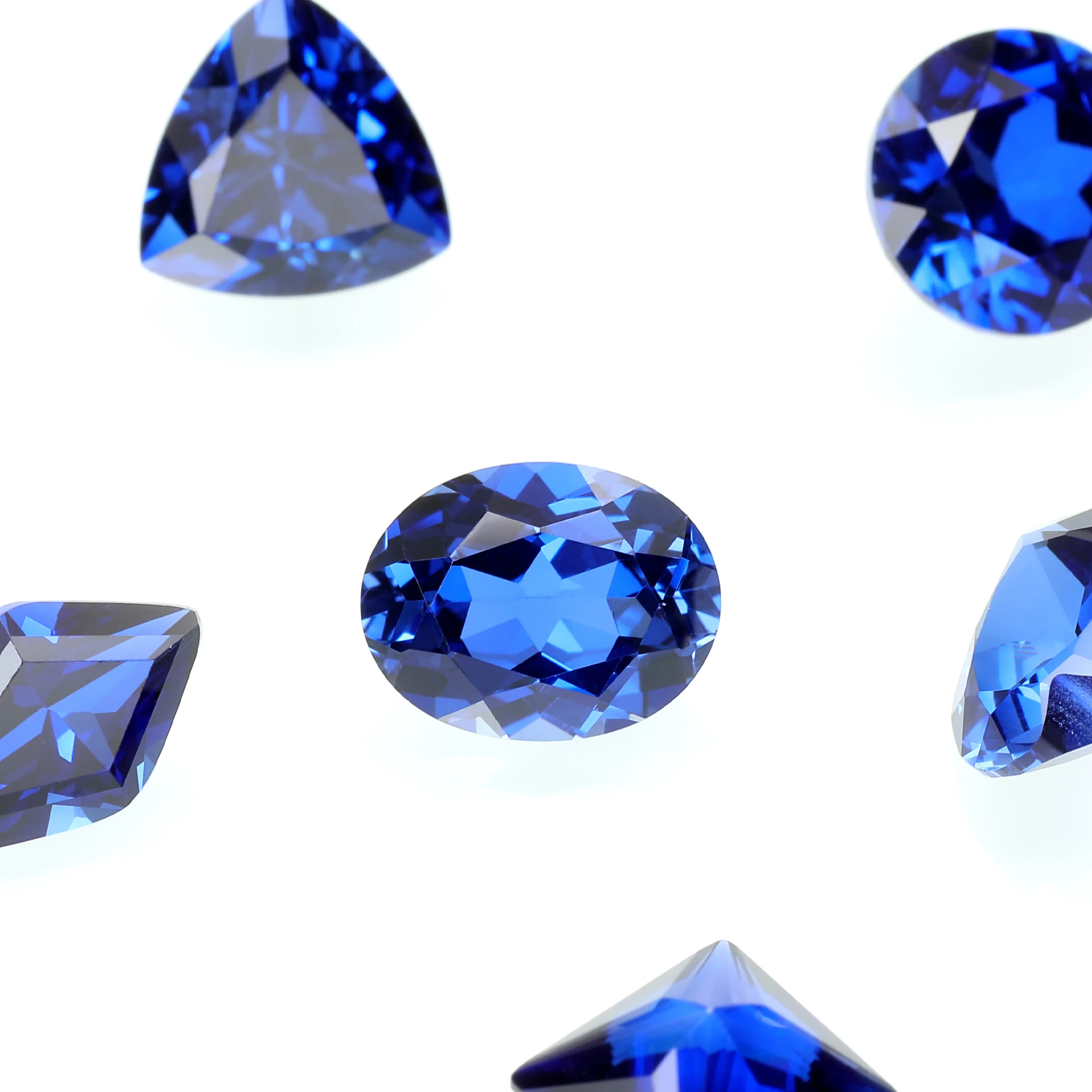 Eme Jewe Lab Grown Sapphire Oval Cut Gemstone for Charms Advanced Jewelry Making Materials DIY With AGL Certificate