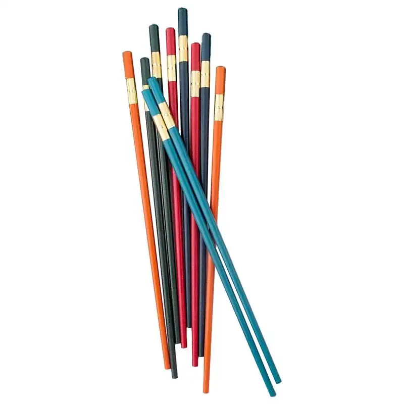 

Chopsticks Reusable 5 Pairs Non-Slip Fiberglass Chinese Chopsticks Dishwasher Safe Non-Slip Tableware Accessories Multicolor