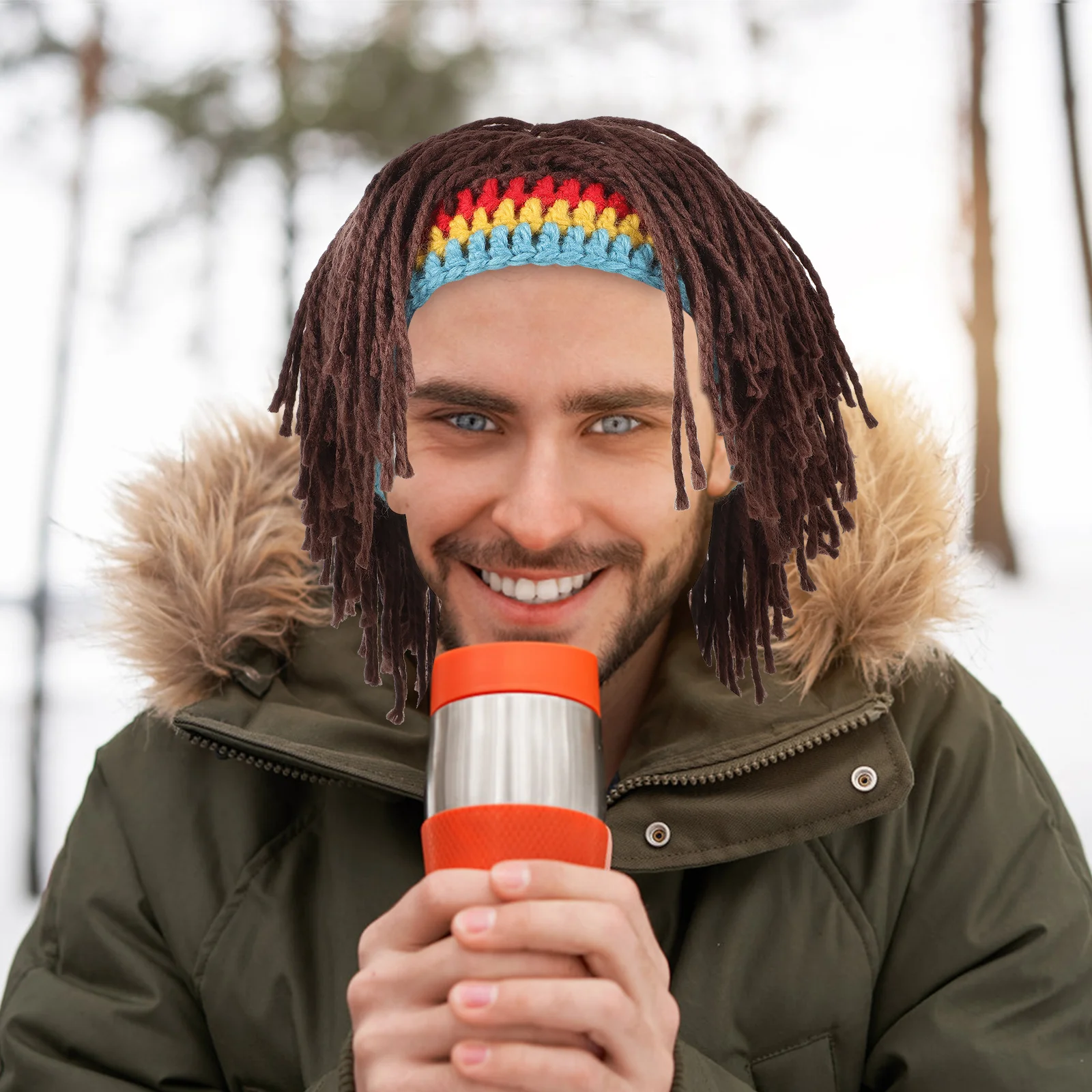 Hat for Women and Men Knit Warm Winter Headpiece Funny Party Accessory Cool Design Premium Material Unisex Use