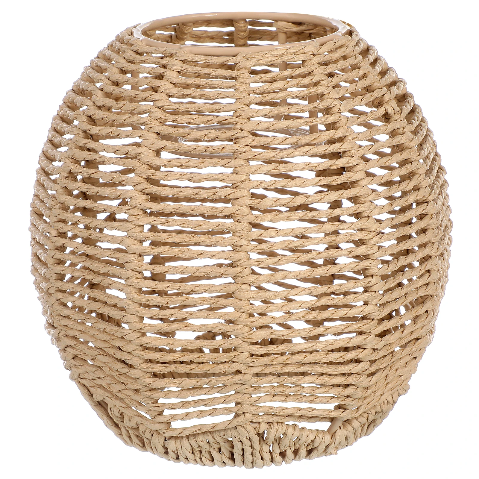 

Imitation Rattan Lamp Shades Modern Style Bedroom Living Room Retro Decor Woven Chandelier Cover Lighting Accessories Stylish
