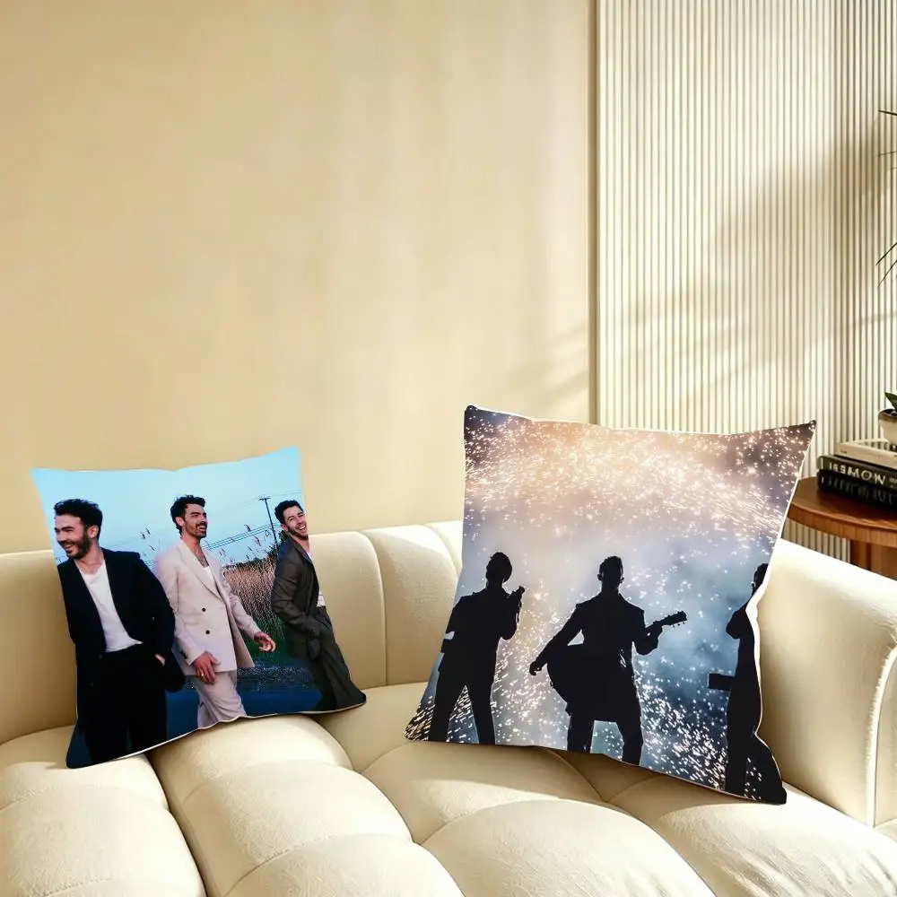 

J-Jonas B-Brothers Pillow Case Pattern Printed Pillowcase For Living Room Sofa Cushion Cover