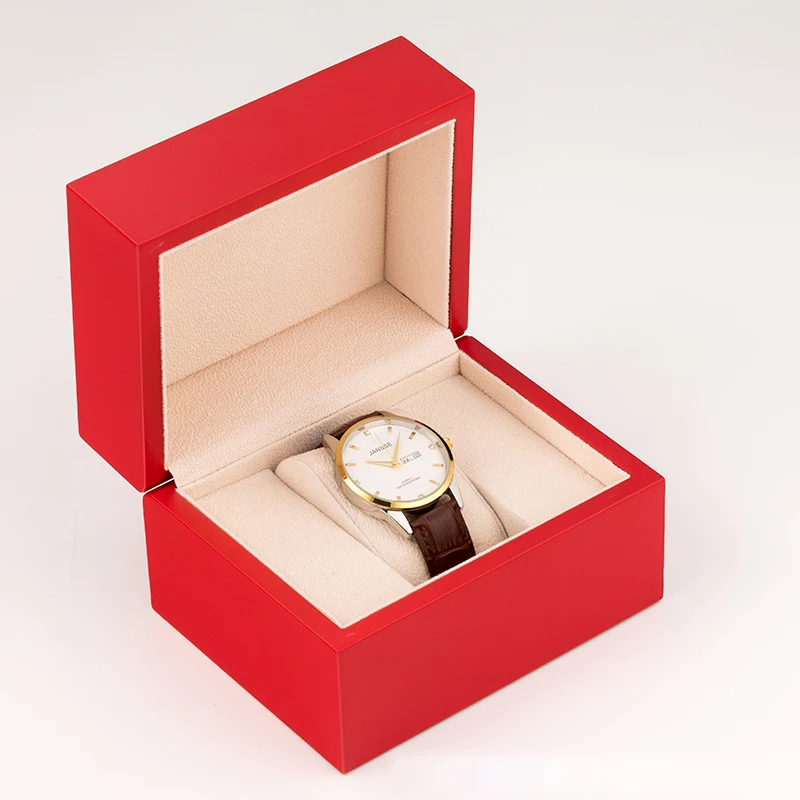 Free Customized Logo on Surface of Watch Box New Material Frosted Texture Acrylic Display Case Luxury Gift Box Plush Material